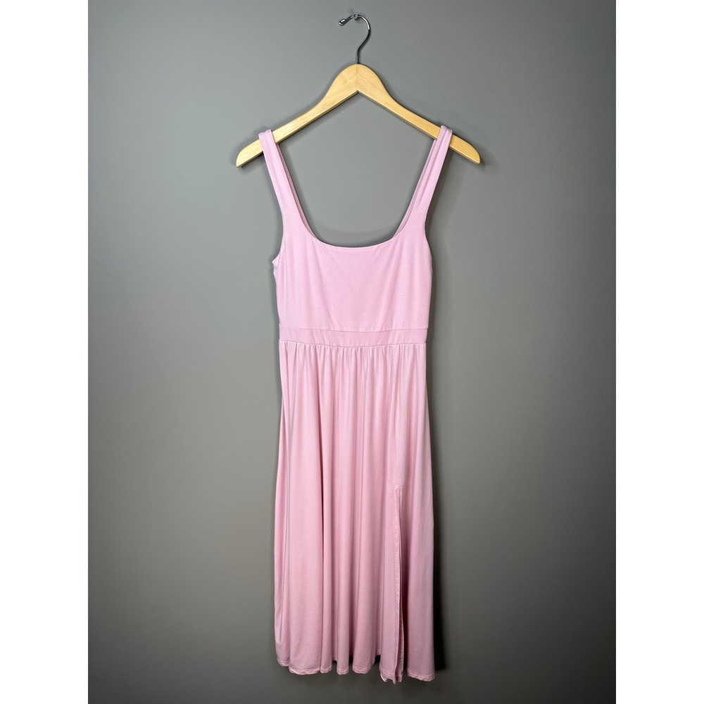 Wilfred Dress Womens Small Pink Sleeveless Empire Waist Midi Slit 1701